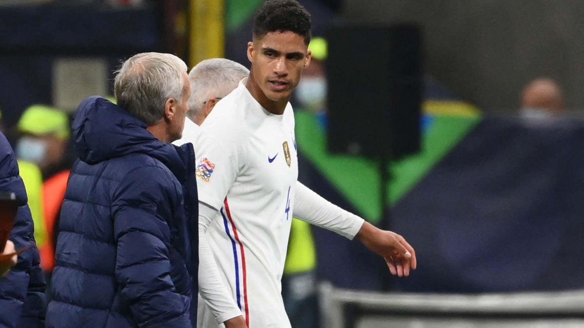 Varane dính chấn thương ở trận chung kết Nations League (Ảnh: Getty).