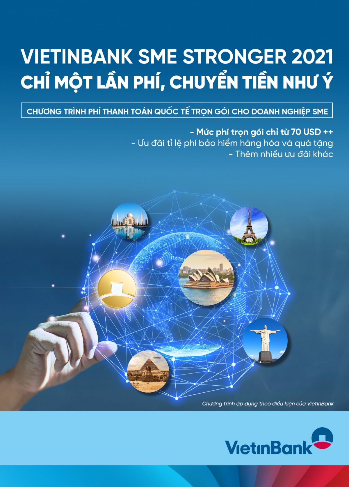 vietinbank sme stronger 2021 - chi mot lan phi, chuyen tien nhu y hinh anh 1