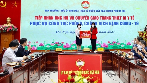 hanoi receives donations for covid-19 fight picture 1