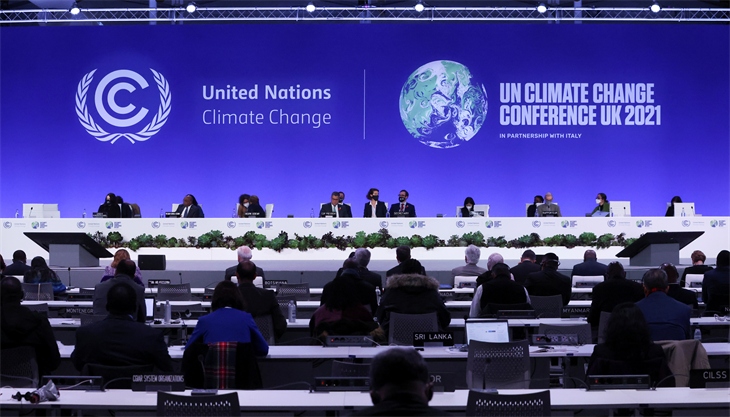 Quang cảnh Hội nghị Biến đổi khí hậu của Liên Hợp Quốc (COP26) tại thành phố Glasgow, Scotland, Vương quốc Anh ngày 31/10. Ảnh: Reuters