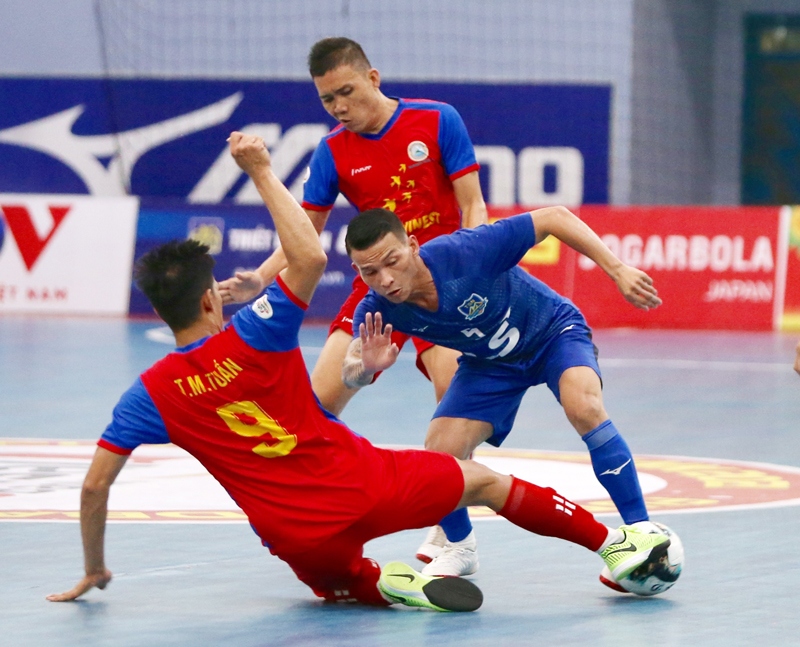 futsal hdbank vDqg 2021 thai son nam thang dam, zetbit sai gon ap sat ngoi dau hinh anh 1