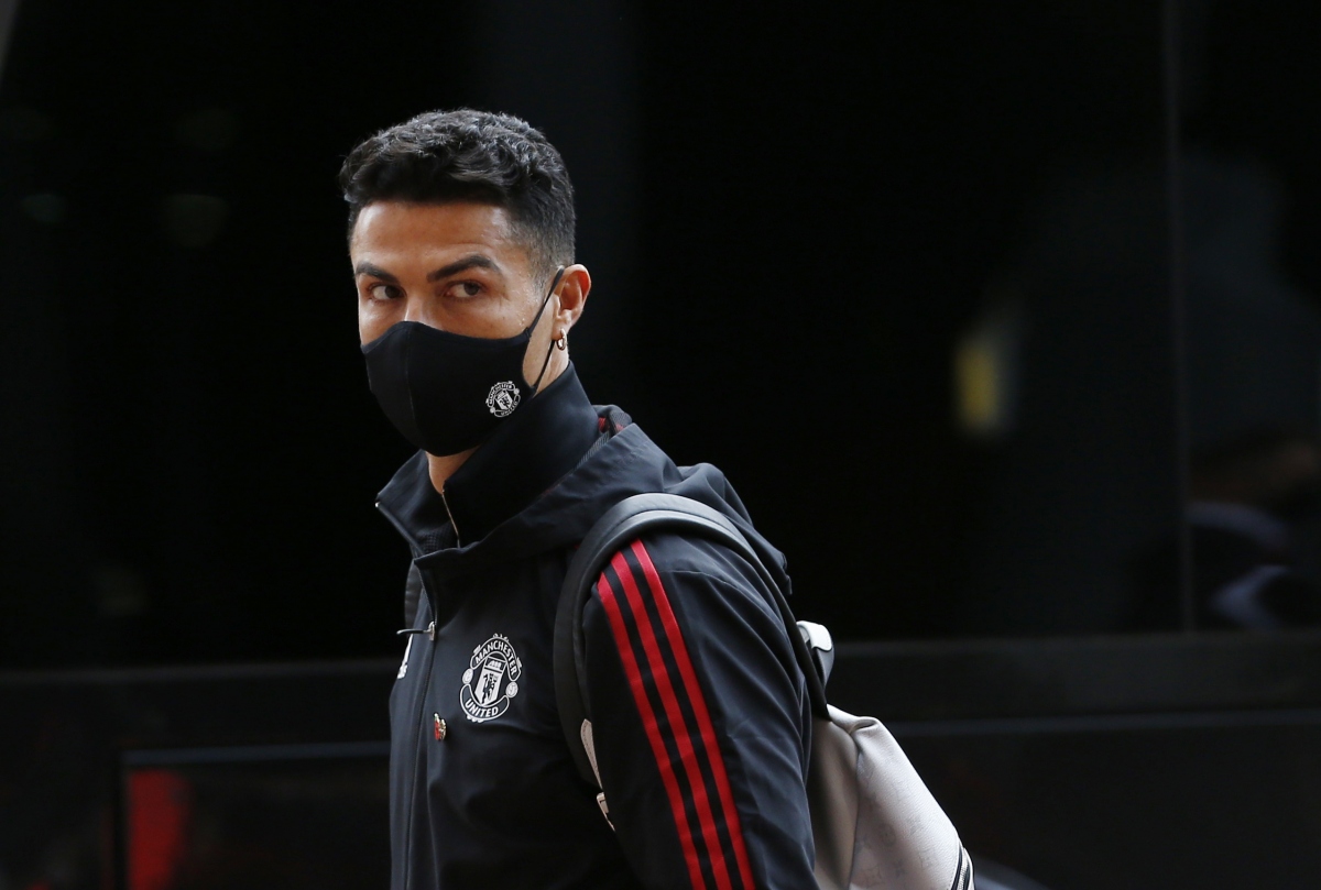 Ronaldo có mặt ở Old Trafford. (Ảnh: Reuters).