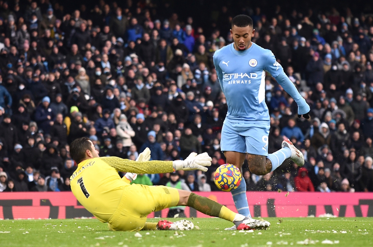 Man City chưa thể có bàn thắng nhân đôi cách biệt trong hiệp hai. (Ảnh: Reuters).