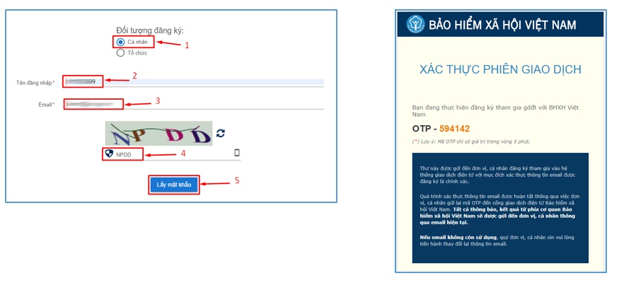 bhxh viet nam cap lai mat khau ung dung vssid mien phi qua email nguoi dung hinh anh 5