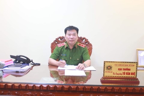 Trung tướng Tô Văn Huệ, Cục trưởng Cục Cảnh sát Quản lý hành chính về trật tự xã hội