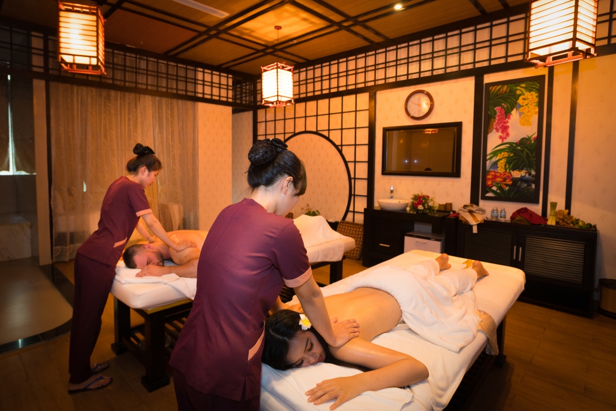 Nhiều khách sạn, resort ở Khánh Hòa cung cấp các dịch vụ chăm sóc sức khỏe như spa, tắm bùn cho khách lưu trú. Nguồn: Galina Hotel &amp; Spa Nha Trang