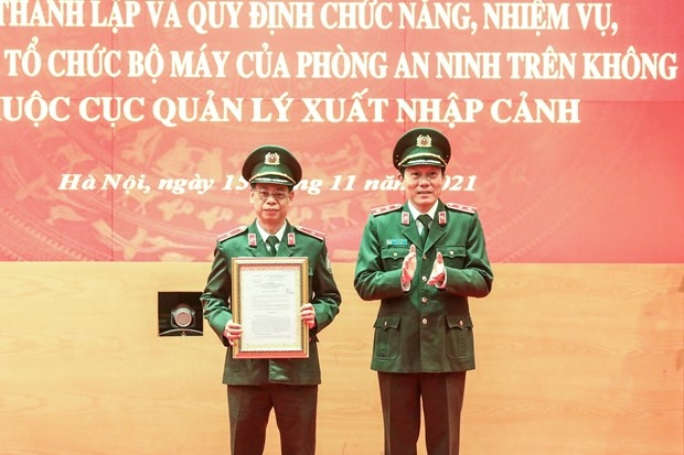 bo cong an chinh thuc thanh lap luc luong an ninh tren khong hinh anh 1