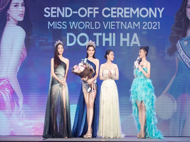 send-off ceremony for miss world vietnam 2021 do thi ha picture 11