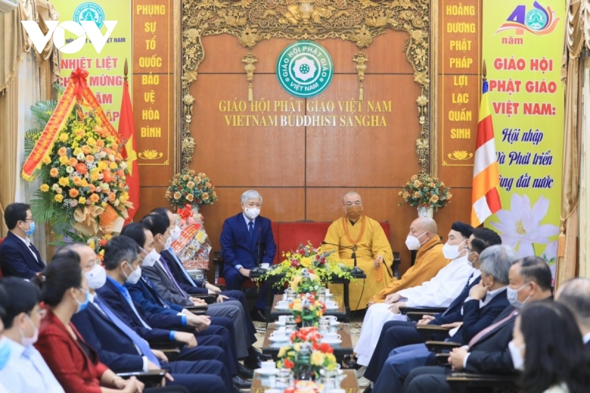 vff leader congratulates vietnam buddhist sangha on 40th anniversary picture 1