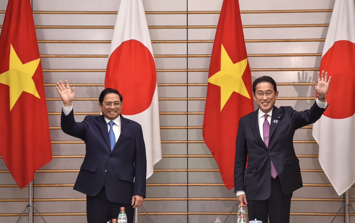 Thủ tướng Chính phủ Phạm Minh Chính và Thủ tướng Nhật Bản Kishida Fumio.