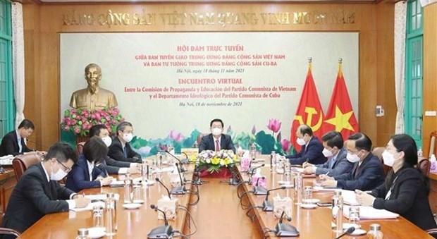 vietnamese, cuban parties talk improving ideological work picture 1