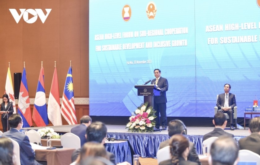 Prime Minister Pham Minh Chinh speaks at the event