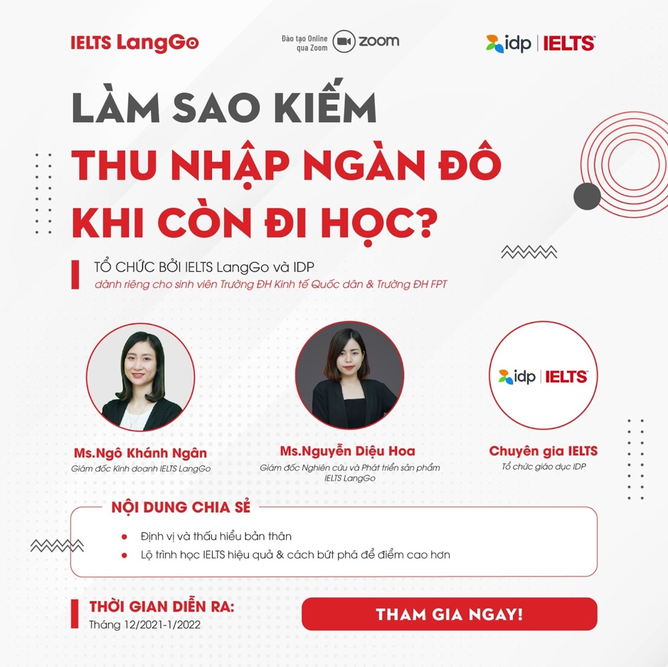 IELTS LangGo kết hợp cùng IDP tổ chức hội thảo độc quyền cho sinh viên