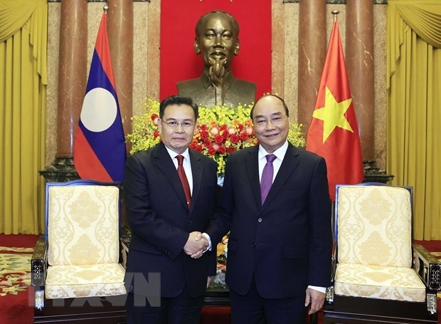 president receives leader of lao national assembly picture 1