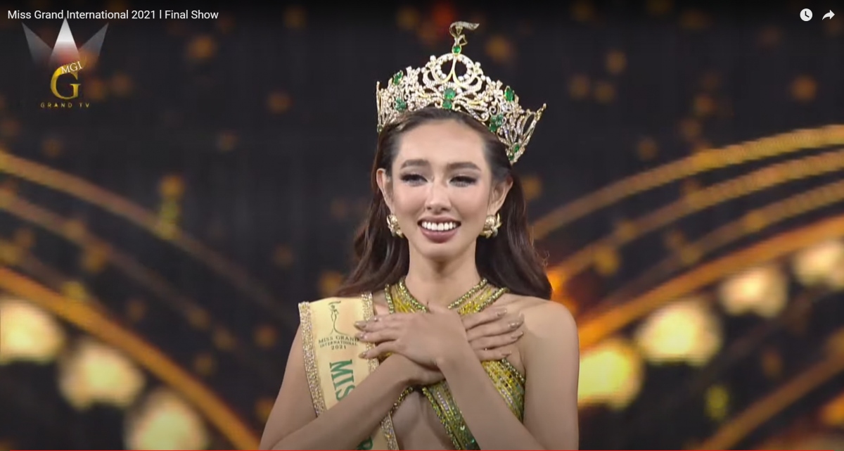 Nguyen Thuc Thuy Tien has been crowned Miss Grand International 2021.