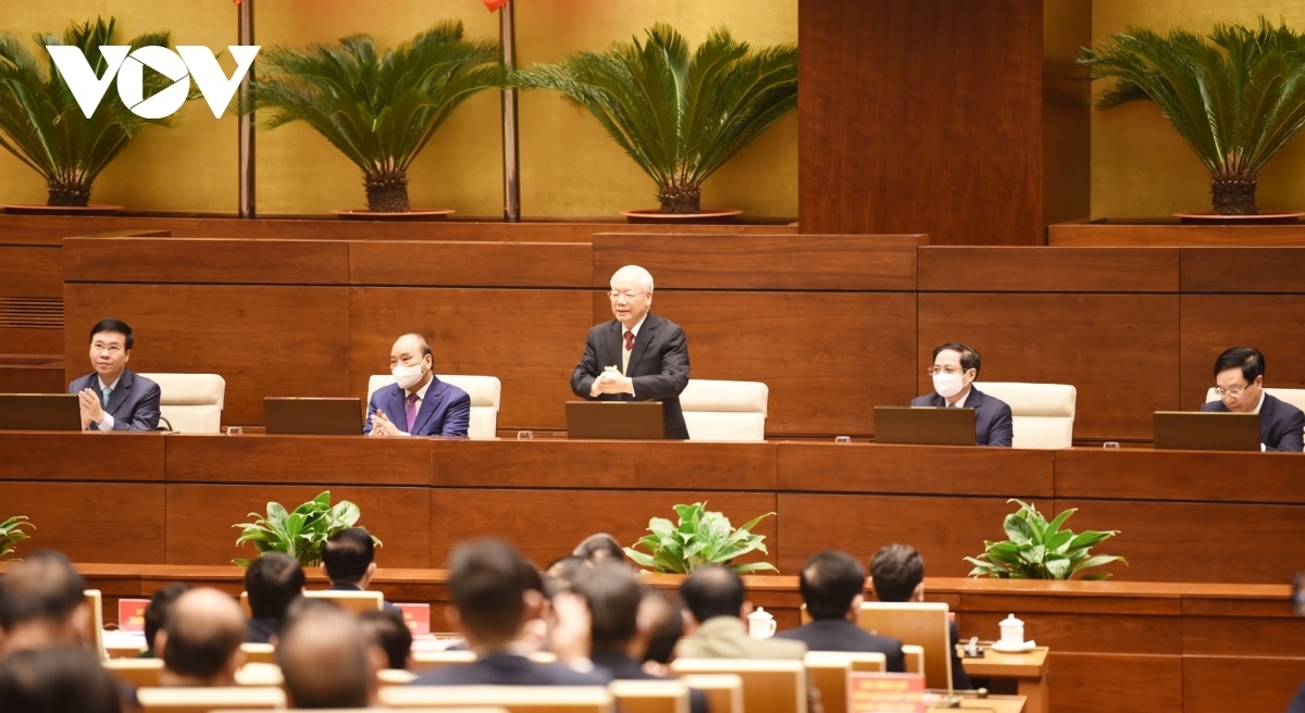 Party General Secretary Nguyen Phu Trong chairs the National Conference on Foreign Affairs.