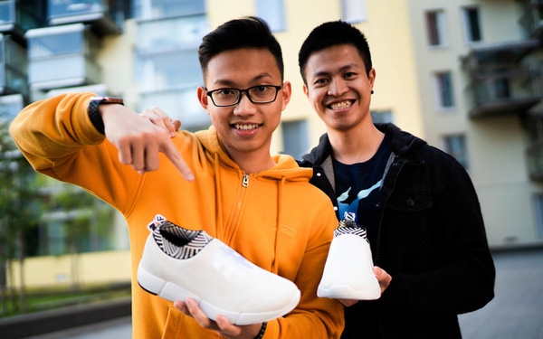 CNN broadcast highlights sneakers made from coffee grounds