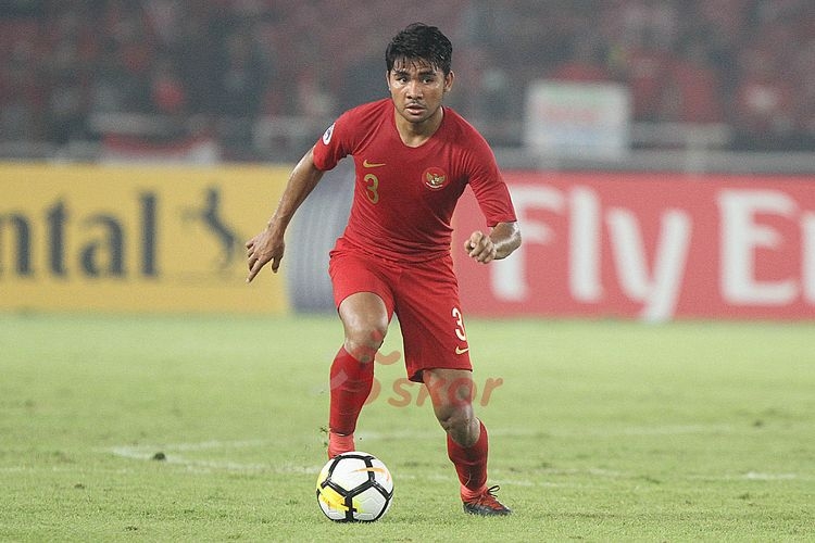 Asnawi là tác giả bàn mở tỷ số của Indonesia. (Ảnh: Bola)