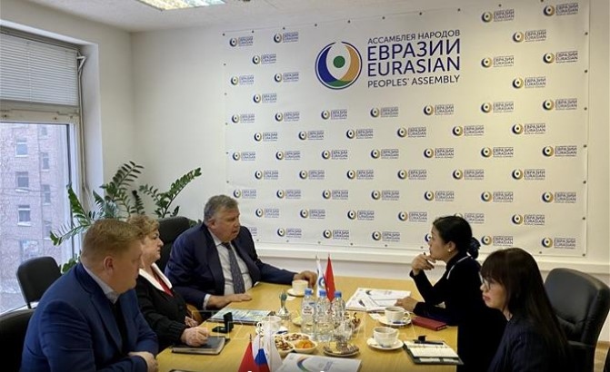 vufo president holds working session with eurasian people s association picture 1