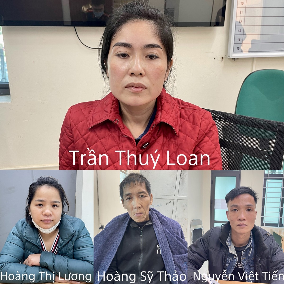 Các đối tượng liên quan vụ việc (ảnh: CALC)