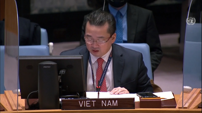 Đại sứ Phạm Hải Anh phát biểu tại phiên họp HĐBA LHQ về Nam Sudan.