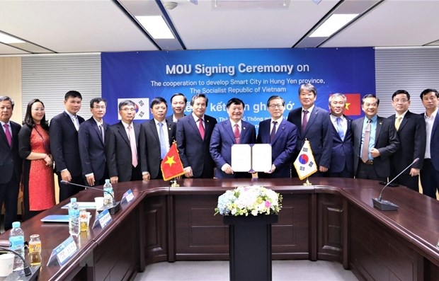 hung yen province cooperates with rok firm in smart city development picture 1