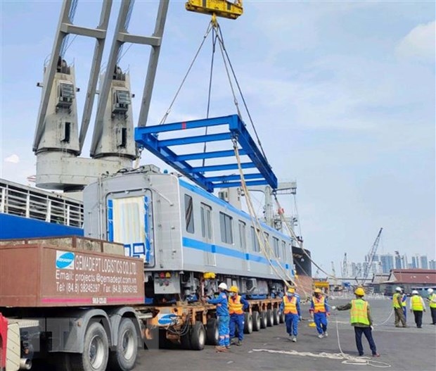 four more japanese built trains arrive for hcm city metro route picture 1