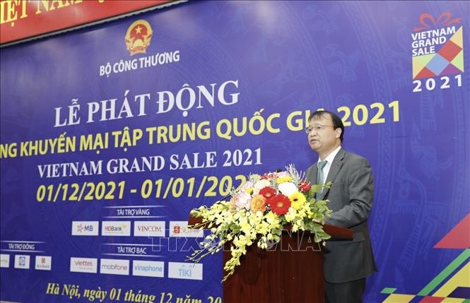 Deputy Minister of Industry and Trade Do Thang Hai addresses the event. (Photo: VNA)