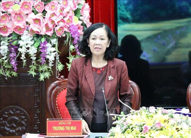 ba truong thi mai du hoi nghi tong ket cua Dang uy khoi cac co quan trung uong hinh anh 1