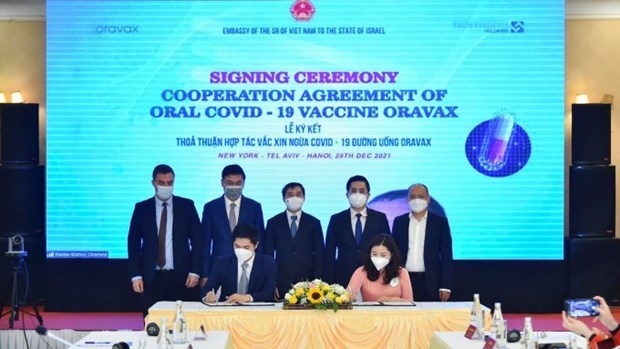 vietnamese, israeli firms sign cooperation agreement on oral covid-19 vaccine picture 1