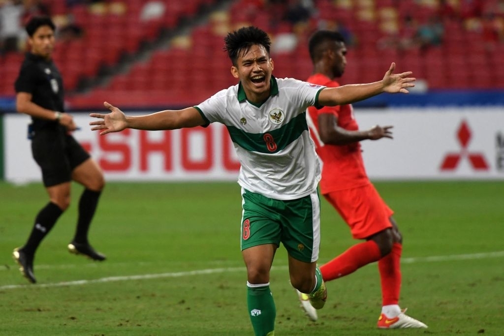 Witan Sulaeman đưa Indonesia vượt lên dẫn trước. (Ảnh: Getty)