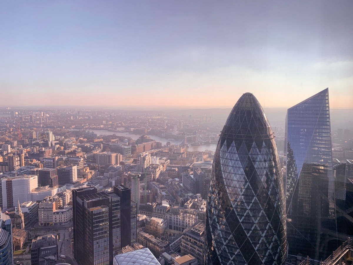 Dự án biểu tượng The Gherkin của thành phố London do Norman Foster thiết kế. (Ảnh: Unsplash)