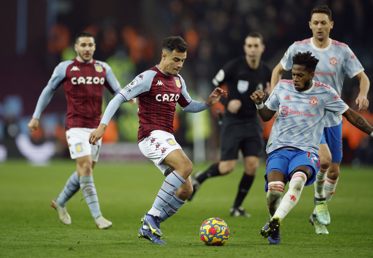 Coutinho nhanh chóng có 1 bàn thắng và 1 kiến tạo trong ngày ra mắt Aston Villa. (Ảnh: Reuters).