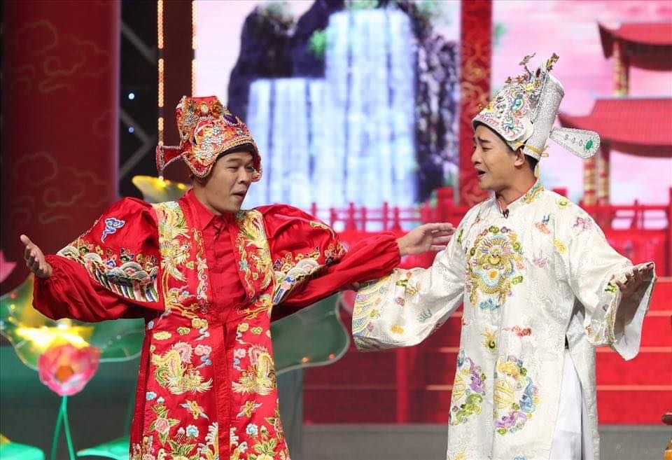 Đỗ Duy Nam và Trung Ruồi đảm nhận vai Nam Tào, Bắc Đẩu năm nay.