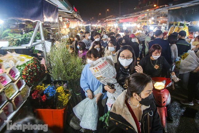 quang an night flower market bustling ahead of tet picture 3