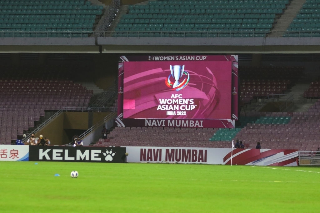 ĐT nữ Ấn Độ không thể đến với sân vận động Navi Mumbai để đối đầu Đài Bắc Trung Hoa. AFC đã quyết định loại đội chủ nhà khỏi giải Asian Cup nữ 2022. (Ảnh: Getty). 