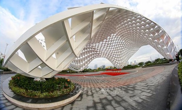 apec park expansion project inaugurated in da nang picture 1