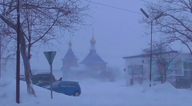 Một trận bão tuyết tại Nga. Ảnh minh họa: Daily Mail