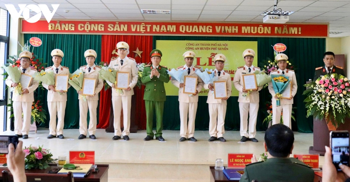 cong an ha noi sap xep, chuyen doi 52 truong cong an xa hinh anh 1