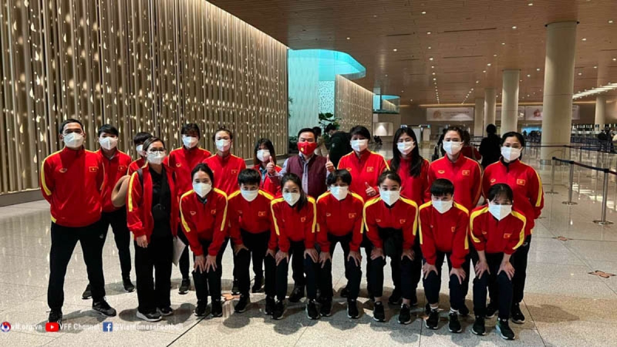 18-member vietnamese squad arrive in india for afc women s asian cup picture 1