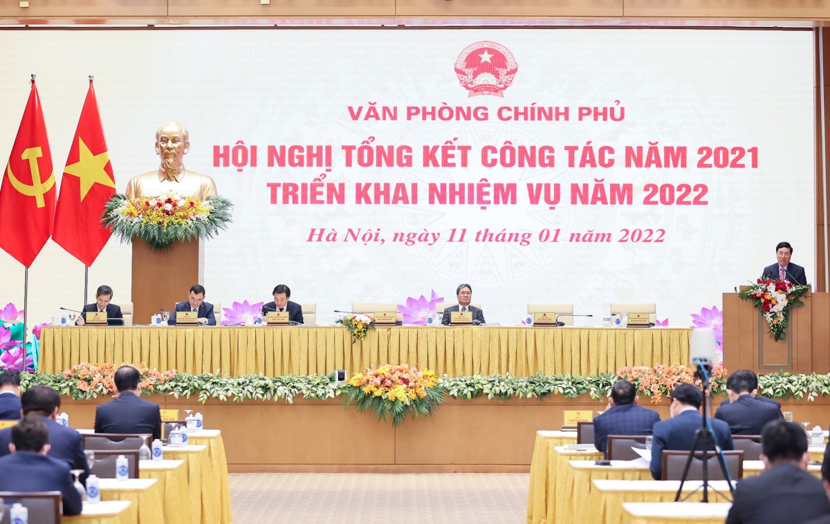 Phó Thủ tướng Phạm Bình Minh cũng yêu cầu VPCP triển khai Nghị định quy định chức năng, nhiệm vụ, quyền hạn và cơ cấu tổ chức của VPCP ngay sau khi được ban hành. Nguồn: Báo điện tử Chính phủ