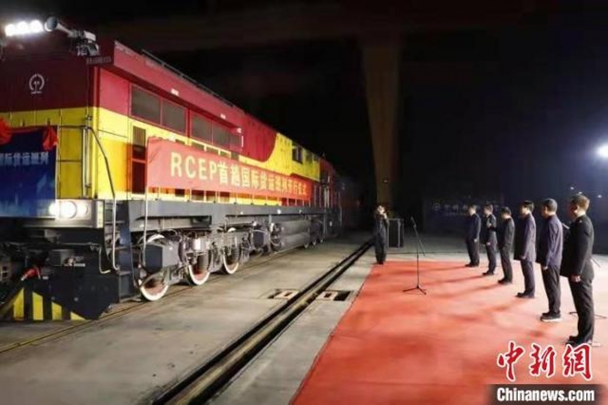 first chinese rcep train departs for hanoi picture 1