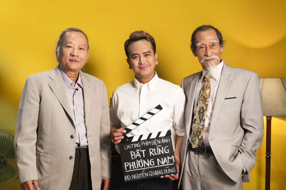 Đạo diễn Nguyễn Vinh Sơn, diễn viên Hùng Thuận và nghệ sĩ Mạnh Dung có mặt trong buổi casting.