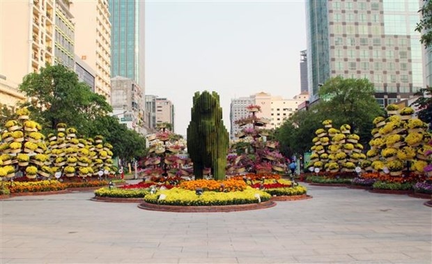 nguyen hue flower street opens in hcm city picture 1