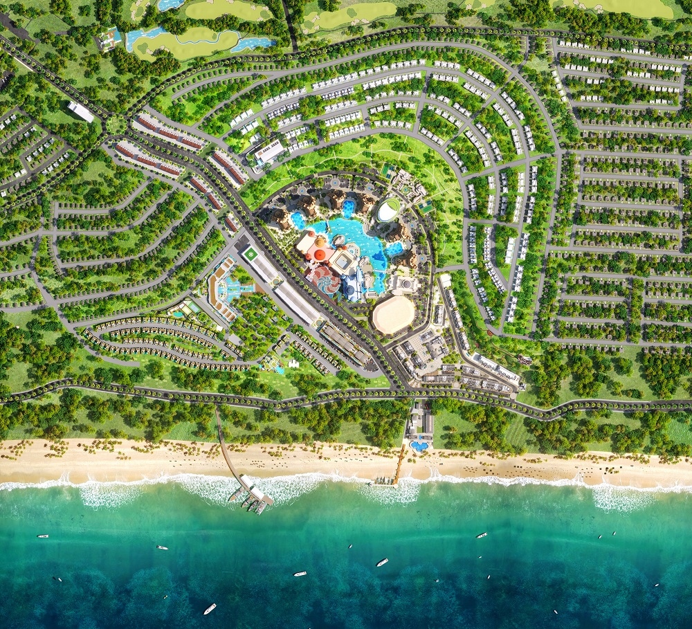 NovaWorld Center tọa lạc tại “trái tim” NovaWorld Phan Thiet. (Ảnh phối cảnh dự án)