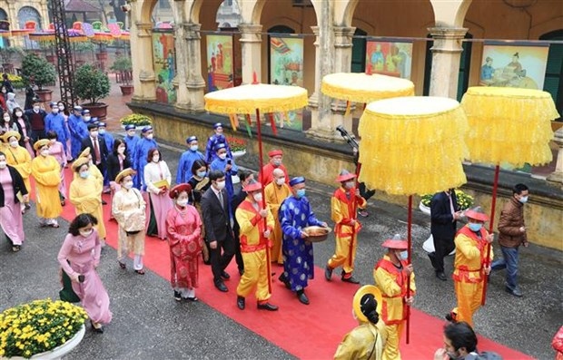 new year royal rituals re-enacted at thang long imperial citadel picture 1 new year royal rituals re-enacted at thang long imperial citadel picture 1