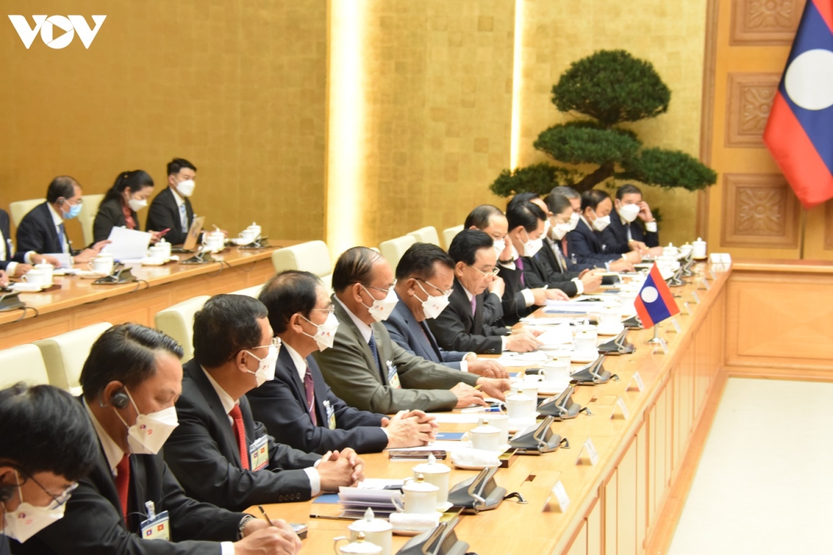 Đoàn đại biểu cấp cao của Lào dự hội đàm