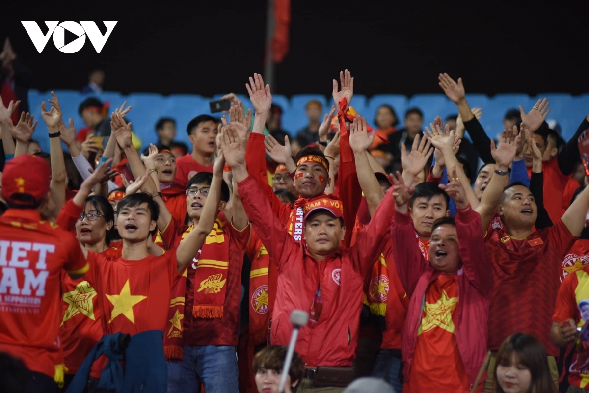 20,000 fans may be allowed to attend the upcoming game between Vietnam and China at My Dinh Stadium