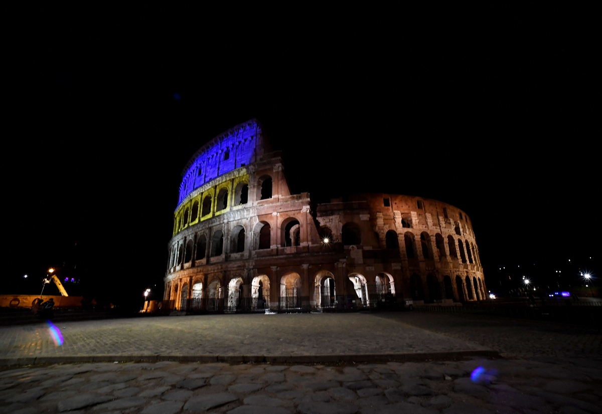 Đấu trường La Mã ở Rome, Italy. Ảnh: AFP/Getty Images.