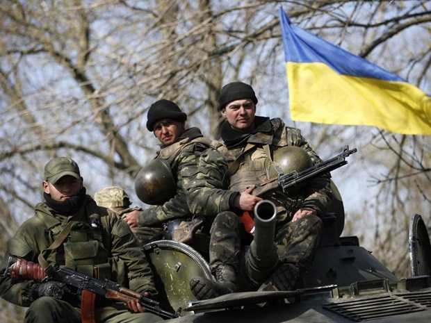 Quân đội Ukraine ở miền Đông. (Nguồn: Reuters)